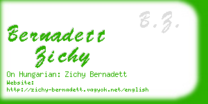 bernadett zichy business card